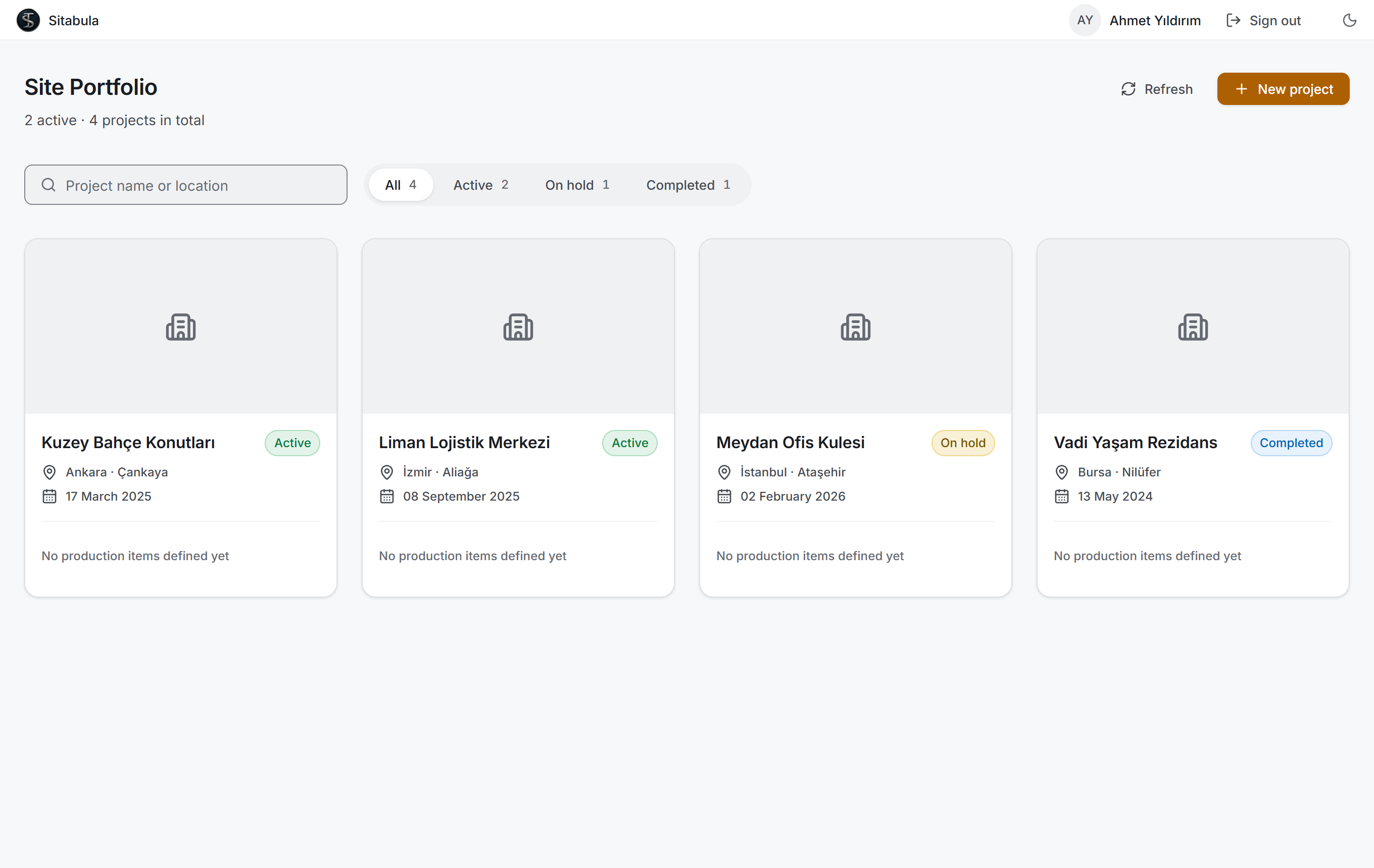 Site Portfolio