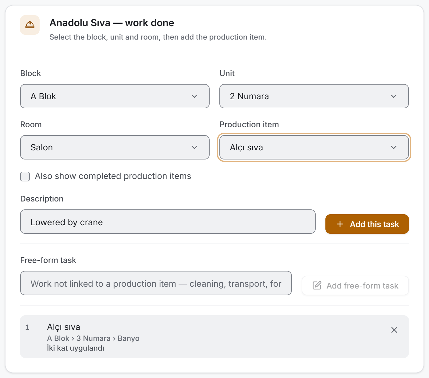 Task picker