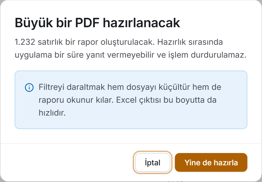 Büyük PDF uyarısı