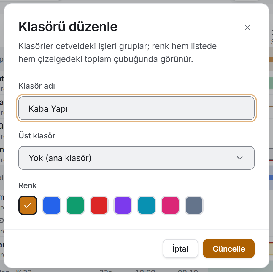 Klasör penceresi