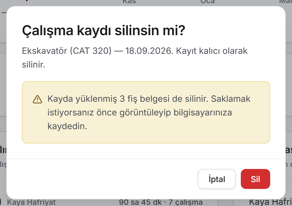 Silme onayı