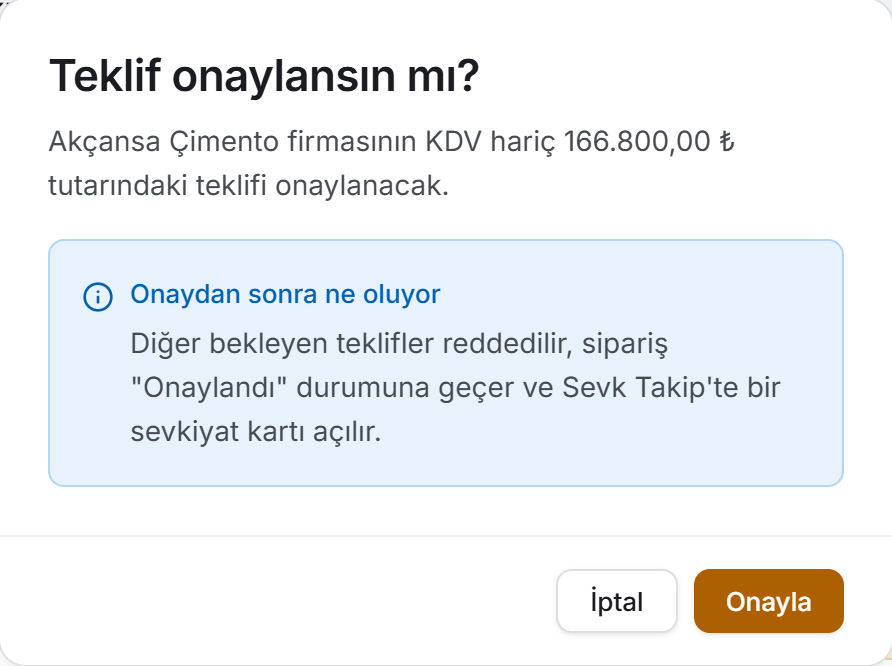 Onay penceresi