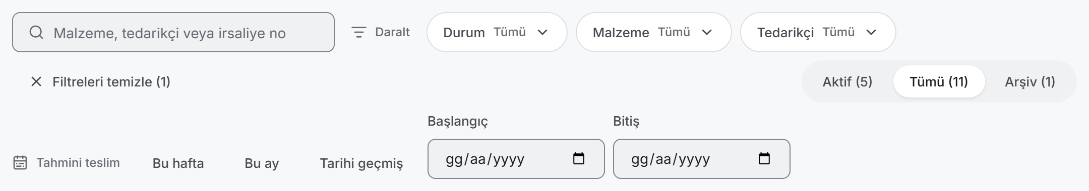 Filtre çubuğu