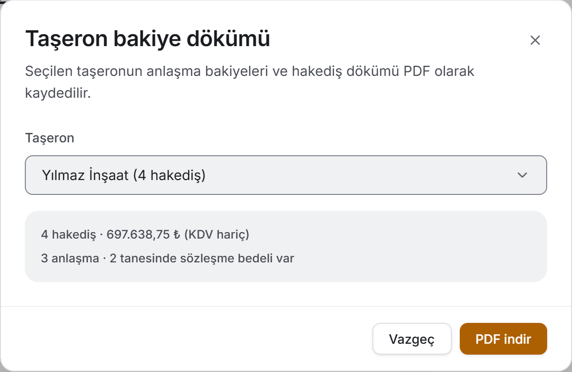 Bakiye penceresi