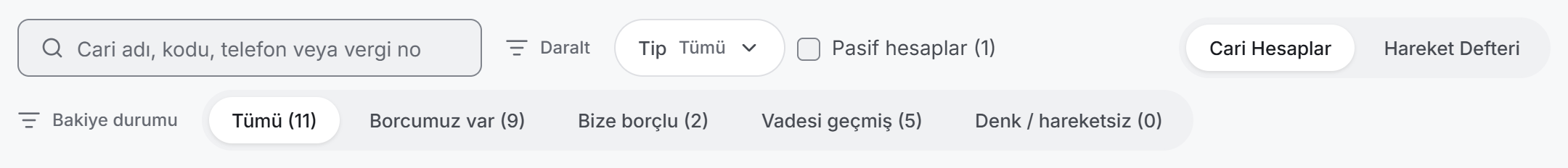 Filtre çubuğu