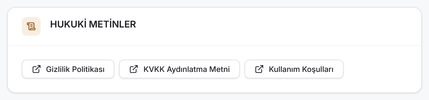 Üç belge bağlantısı